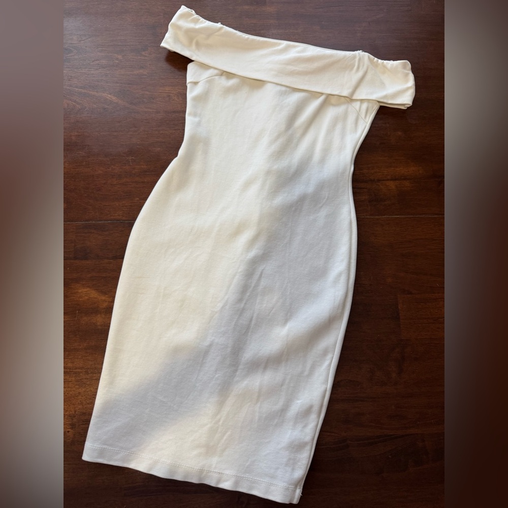 Off-Shoulder White Dress